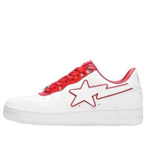 A BATHING APE Bape Sta Leather Low ‘Red’