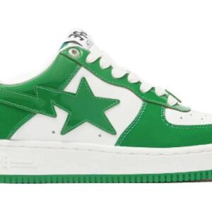 A BATHING APE Bape Sta Patent Leather ‘Green White’