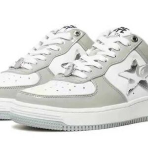 A BATHING APE Bape Sta ‘White Silver Grey’