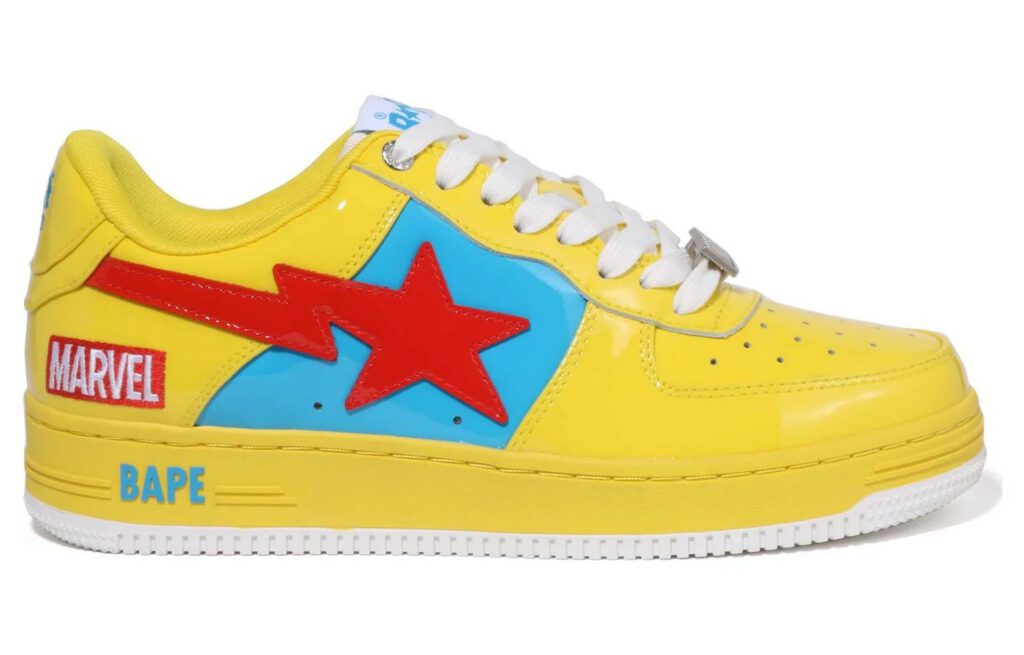 A BATHING APE Bape Sta x Marvel 'Yellow Blue Red' (foto 2)