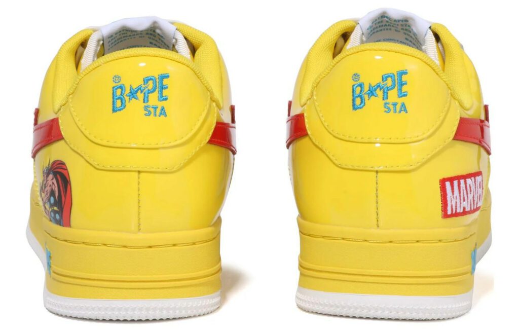A BATHING APE Bape Sta x Marvel 'Yellow Blue Red' (foto 3)