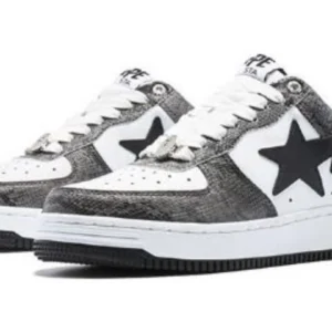 A BATHING APE Bape Sta ‘Black Snakeskin’