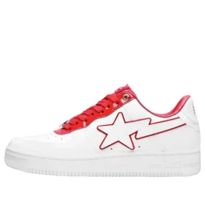 A BATHING APE Bape Sta Leather Low ‘Red’