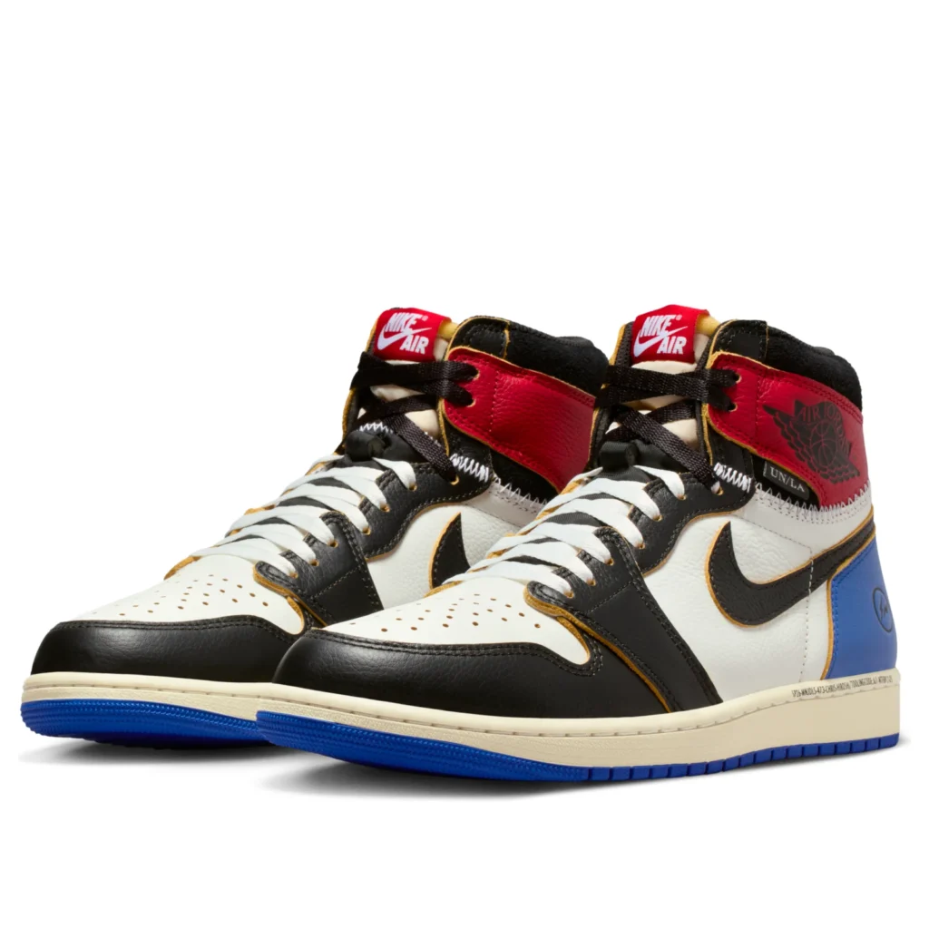 Air Jordan 1 Retro High x Fragment x Union LA OG SP 'Varsity Red Sport Royal' (foto 4)