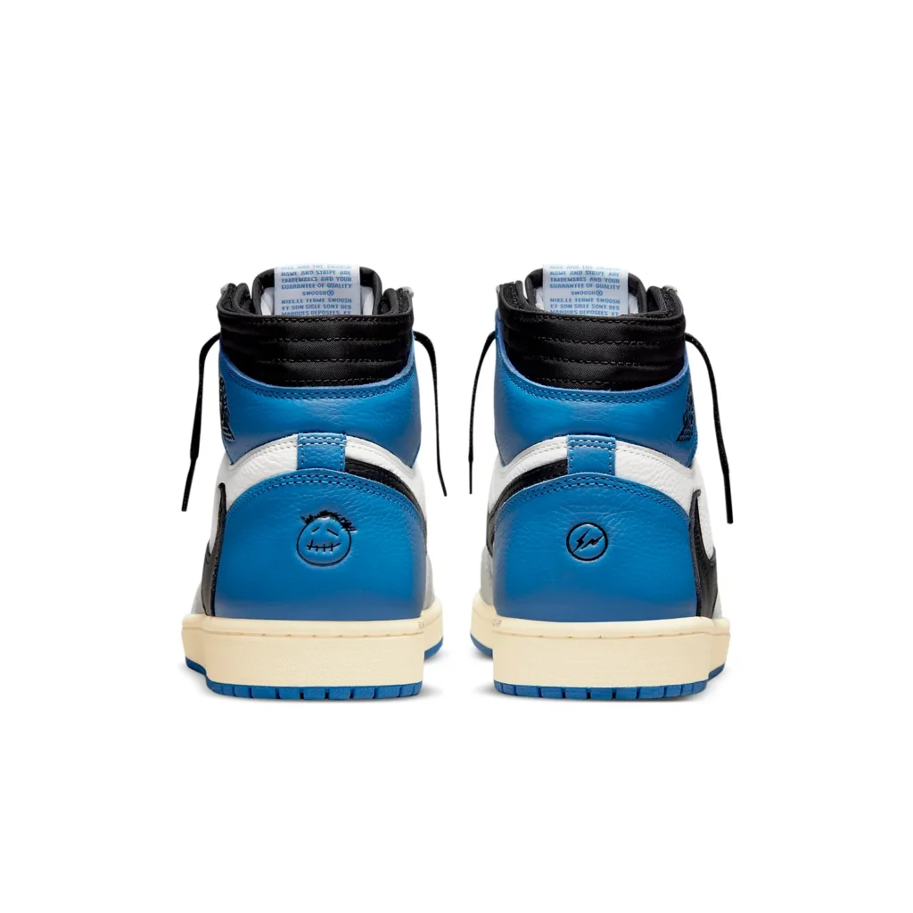 Air Jordan 1 Retro High x Fragment Design x Travis Scott ‘Sail Black Military Blue’ (foto 4)
