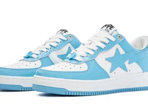 A Bathing Ape Patent Leather ‘White Blue’