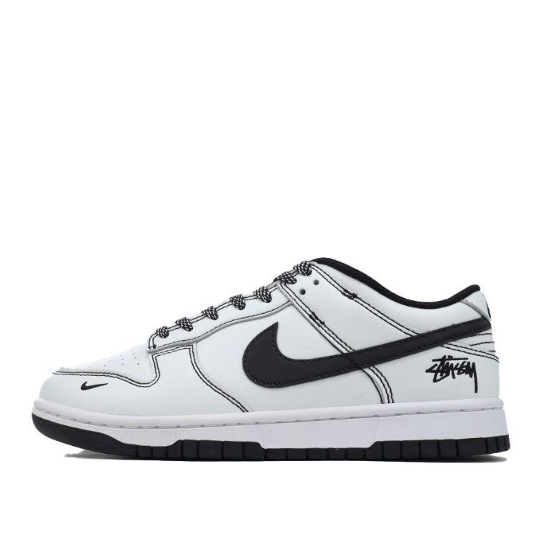 Dunk Low x Stüssy 'White Black'