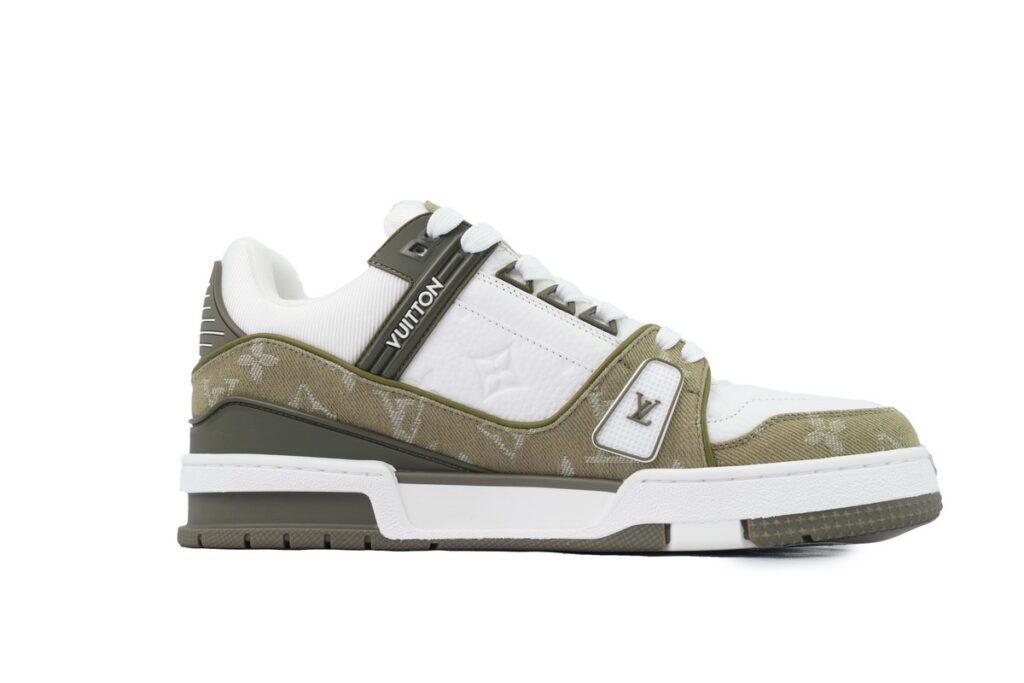 Trainer Sneaker 'Khaki Green Monogram Denim' (foto 2)
