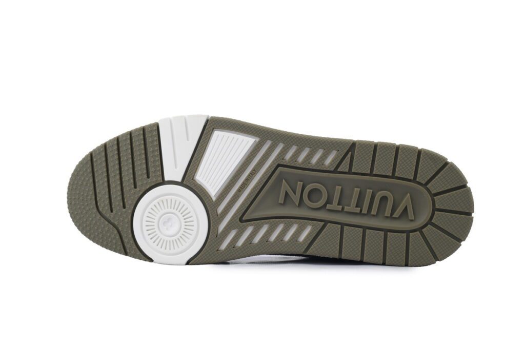 Trainer Sneaker 'Khaki Green Monogram Denim' (foto 3)