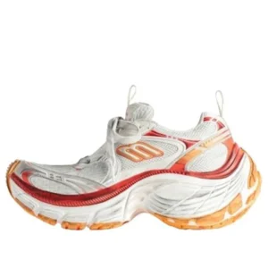 10XL ‘White Red and Orange Mesh TPU and Rubber’