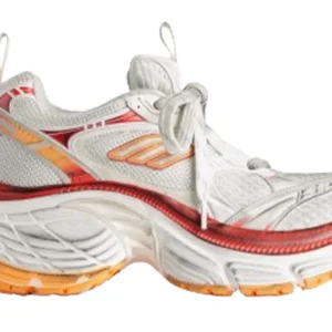 10XL ‘White Red and Orange Mesh TPU and Rubber’