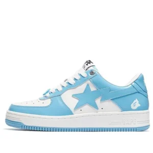 A BATHING APE Bape Sta Patent Leather ‘White Blue’