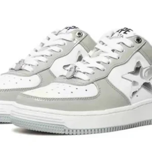 A BATHING APE Bape Sta ‘White Silver Grey’