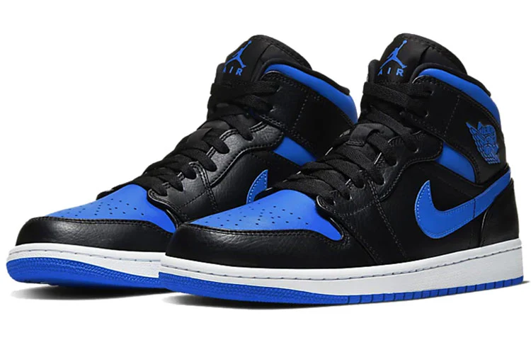 Air Jordan 1 Mid 'Black Hyper Royal' - Imagen 5