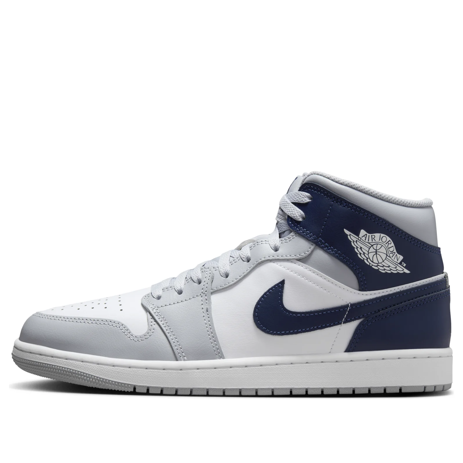 Air Jordan 1 Mid 'Wolf Grey Midnight Navy'