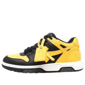 Out Of Office Leather Sneaker ‘Yellow Black’
