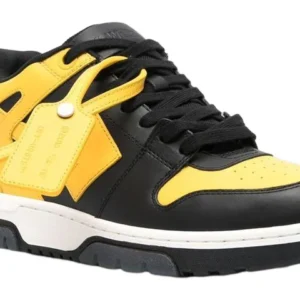 Out Of Office Leather Sneaker ‘Yellow Black’