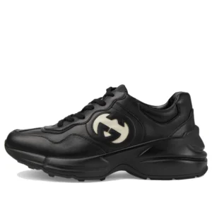 Rhyton Leather Sneakers ‘Black White’
