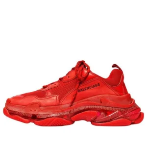 Triple S Clear Sole Sneaker ‘Red’