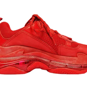 Triple S Clear Sole Sneaker ‘Red’