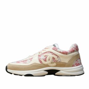 Low-Top Sneaker ‘Pink Tweed & Beige’