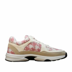Low-Top Sneaker ‘Pink Tweed & Beige’