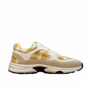 Low-Top Sneaker ‘Yellow Tweed & Beige’