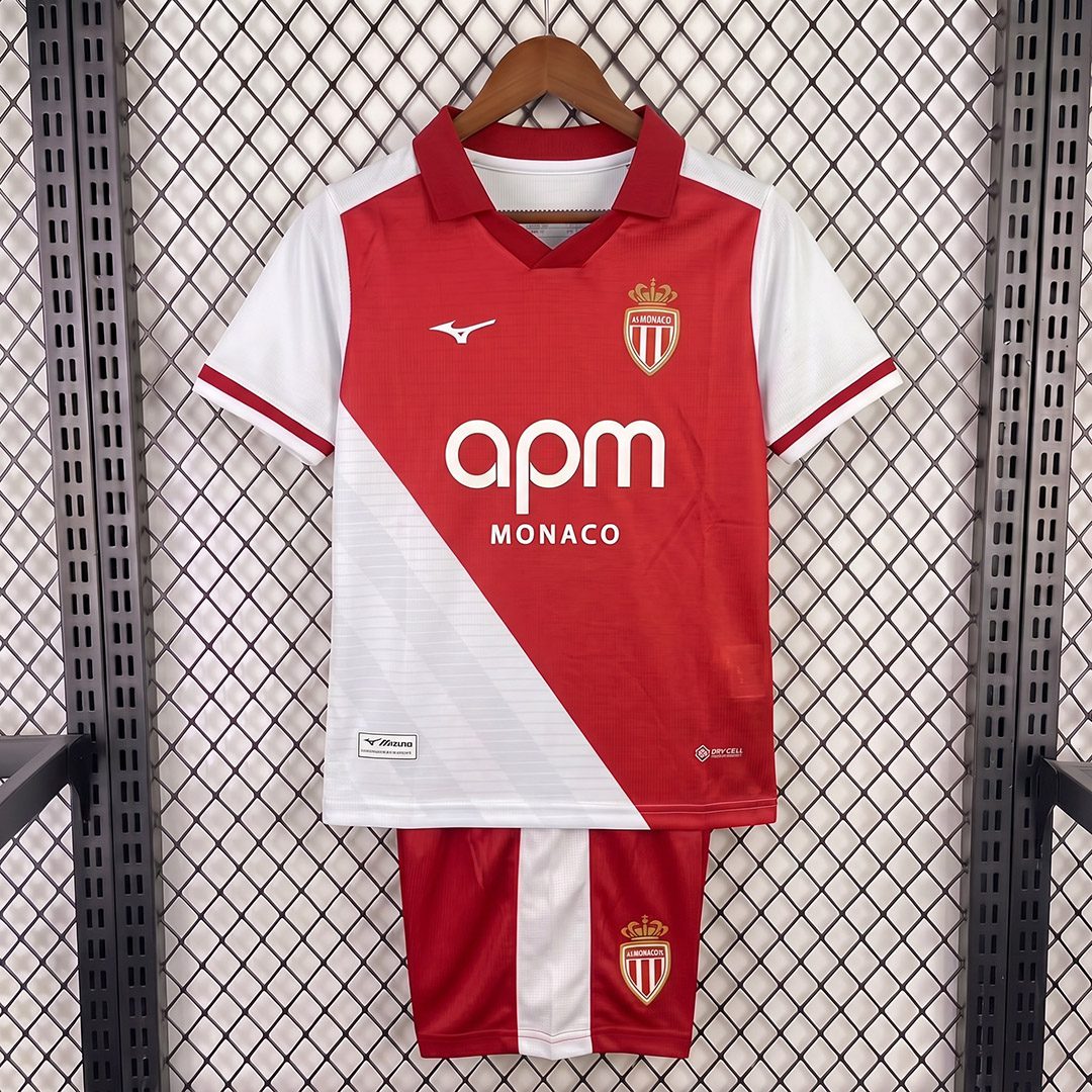 Mónaco 1º Equipación Conjunto Infantil 26/27
