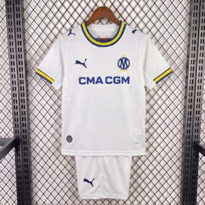 Olympique de Marsella 1º Equipación Conjunto Infantil 26/27