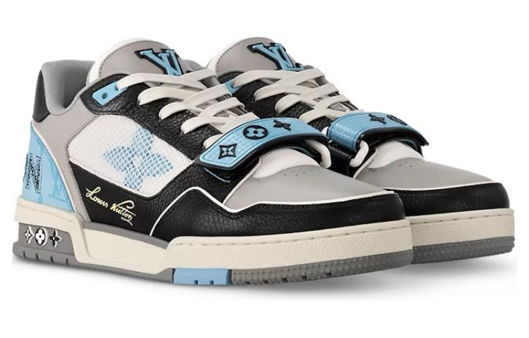 Trainer 'Blue Monogram Black Grey' - Imagen 4