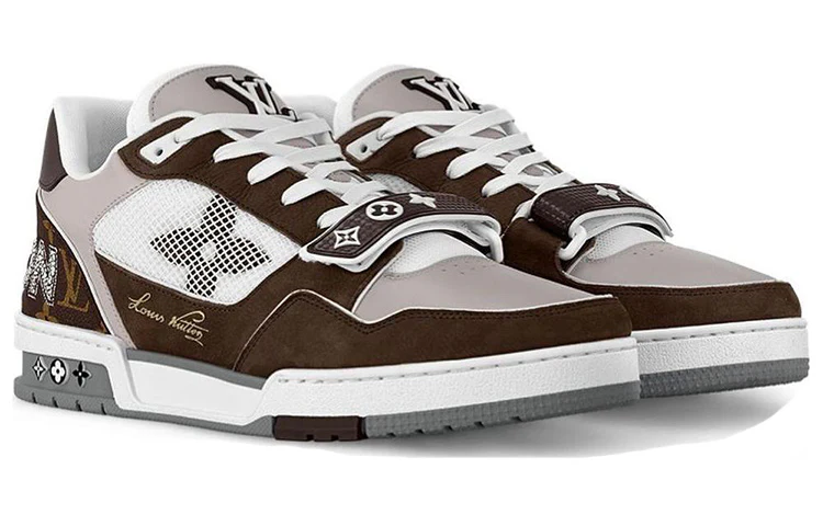 Trainer 'Moka Brown Monogram Flower' - Imagen 2