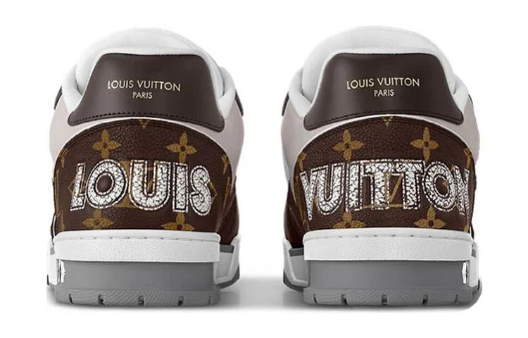 Trainer 'Moka Brown Monogram Flower' - Imagen 4
