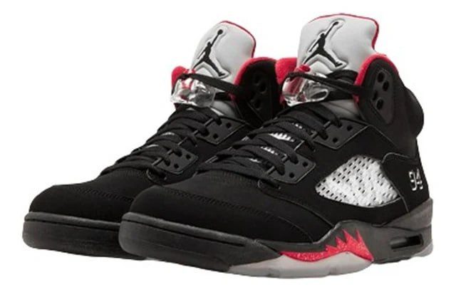Air Jordan 5 Retro x Supreme 'Black' - Imagen 2