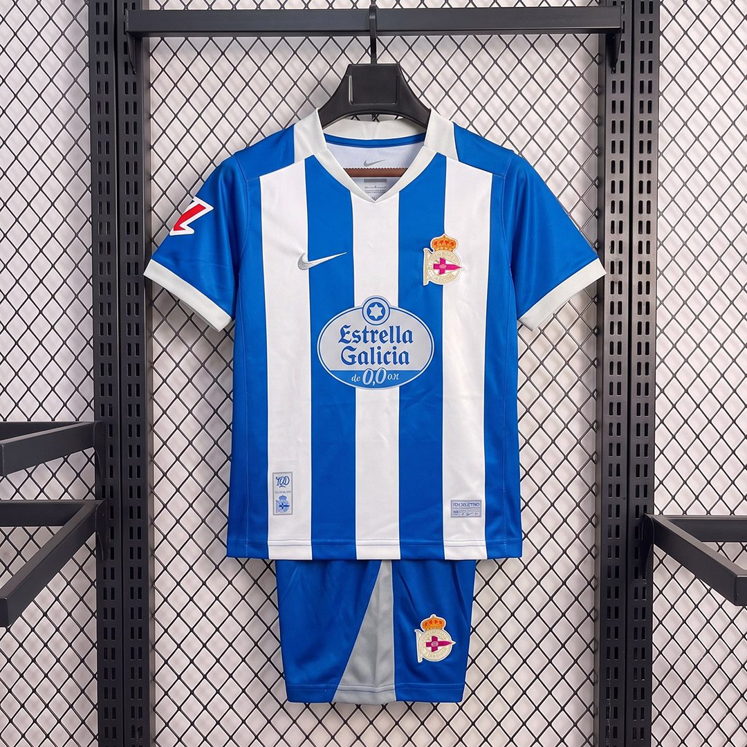 Deportivo de La Coruña 1º Equipación Conjunto Infantil 26/27