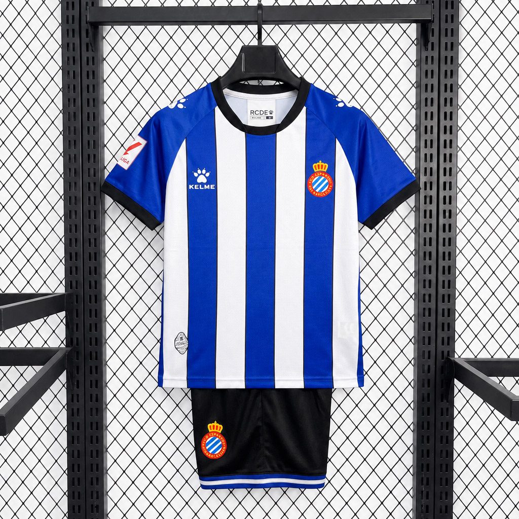 Espanyol 1º Equipación Conjunto Infantil 26/27